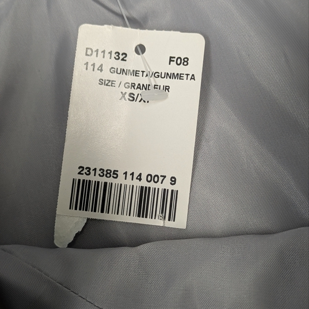 Le Chateau metallic grey silver strapless mini dress size XS - Picture 13 of 14